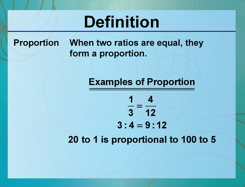 Proportion Definition and Example
